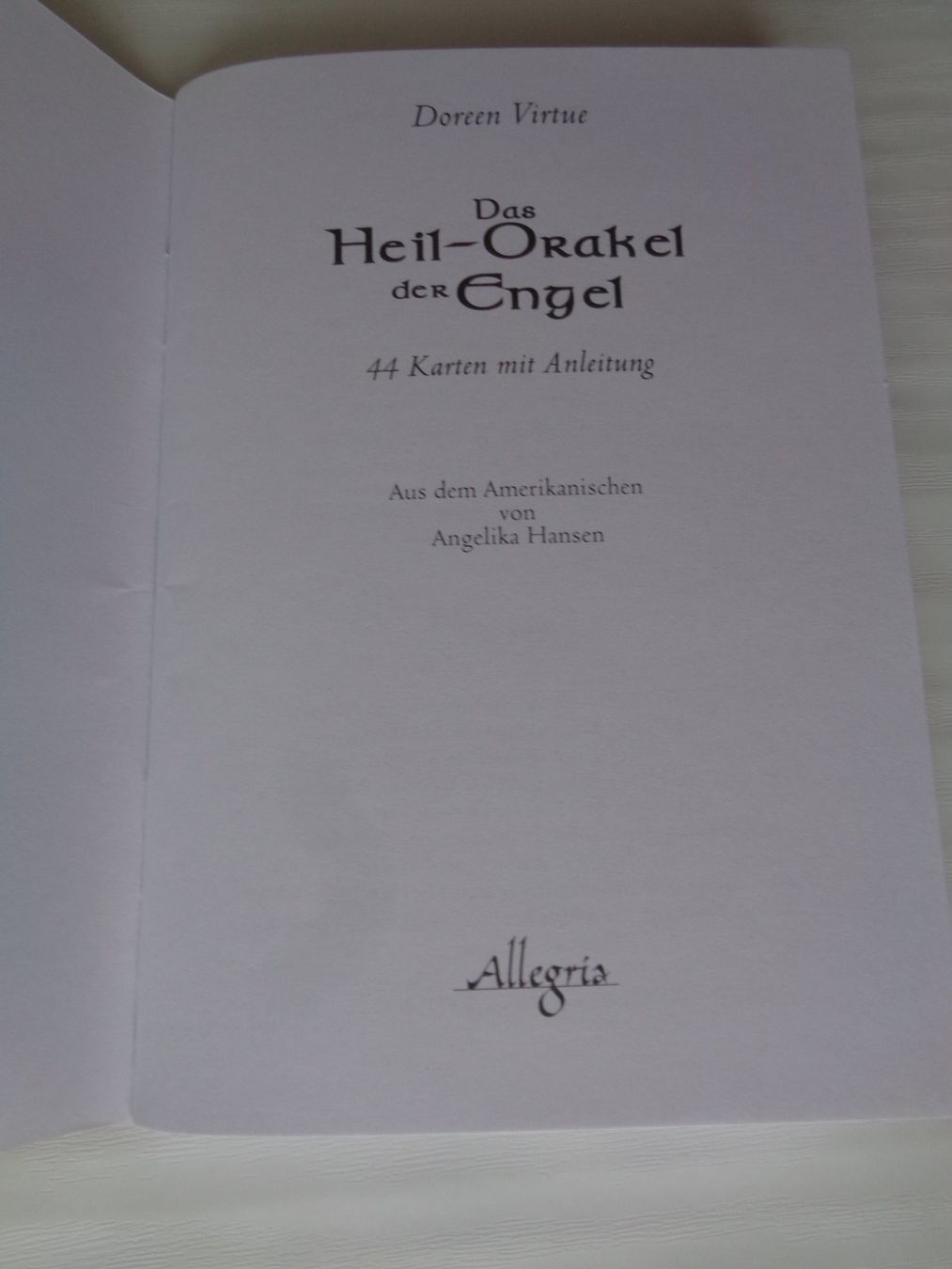 Giochi: Das Heil-Orakel der Engel 44 Karten mit Anleitung – Usato da Chur venduto da Oregano1 3