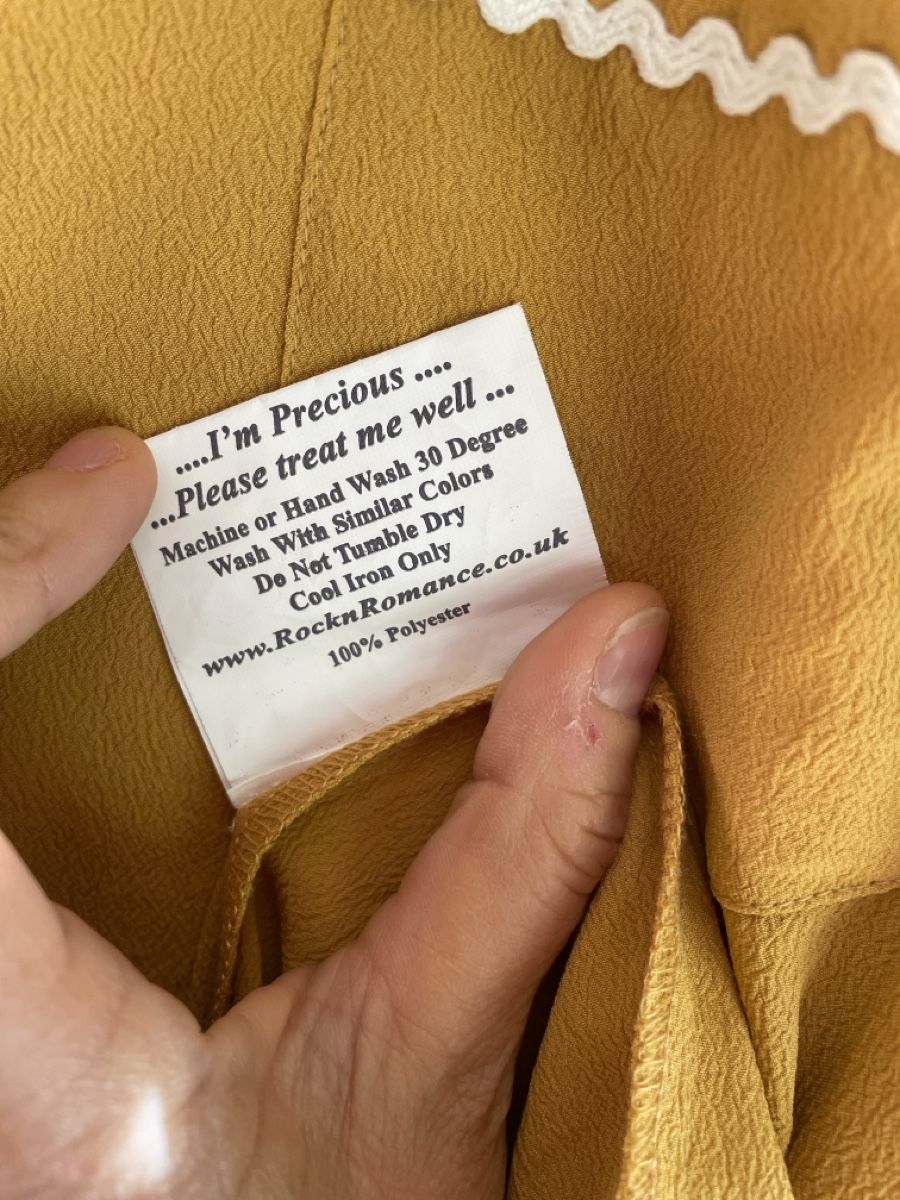 Vestiti: Robe vintage jaune 1940 – Usato da Martigny venduto da Lea_lucci 4