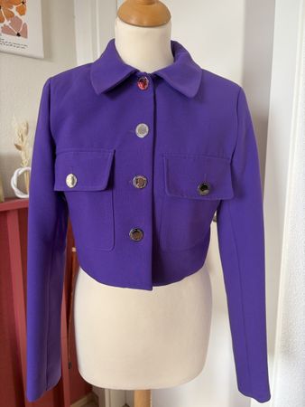 Veste courte Morgan violette, taille 34 – Tendance !