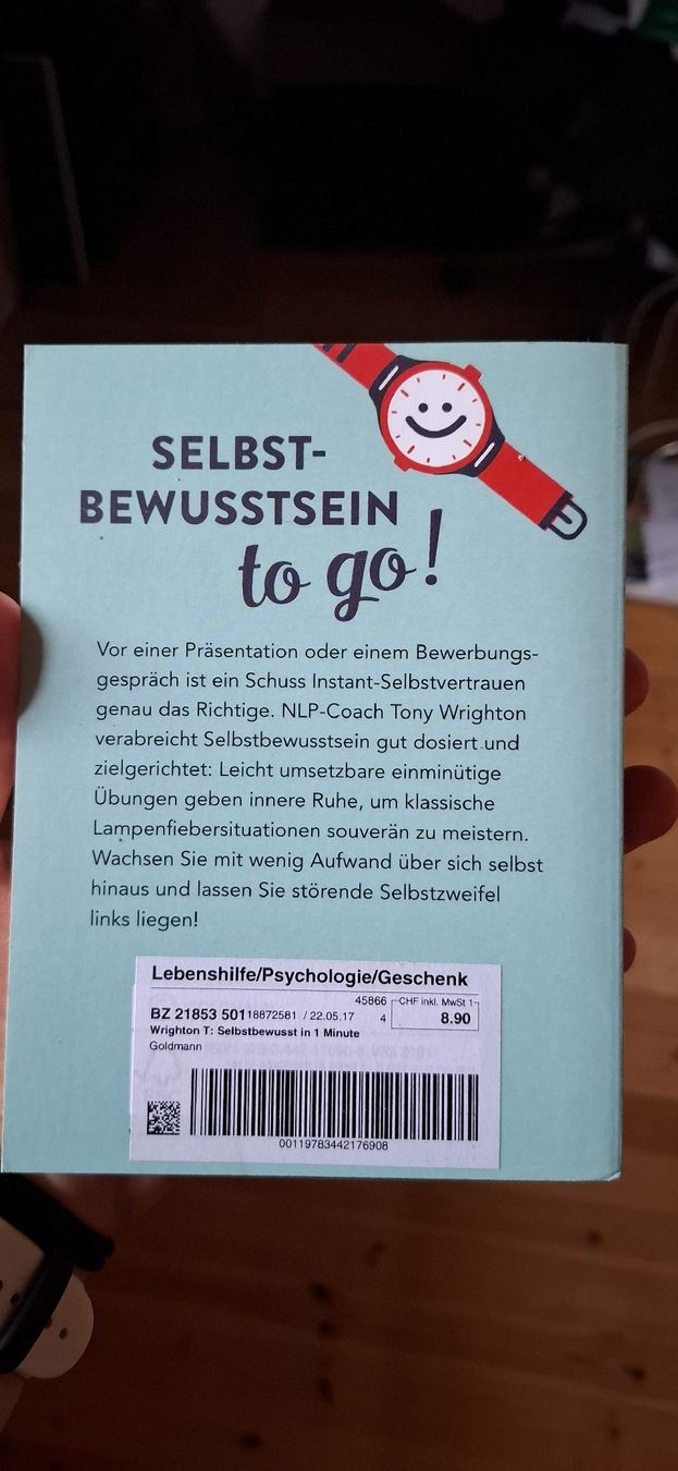 Libri: Selbstbewusst in 1 Minute von Tony Wrighton Goldmann – Usato da Niederstocken venduto da Cocos_nut 1