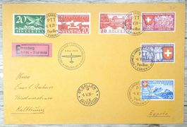 TR10 Enveloppe + Timbre Suisse 1939