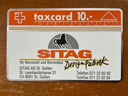 Taxcard 010G_02026 SITAG 400 Ex ungebraucht