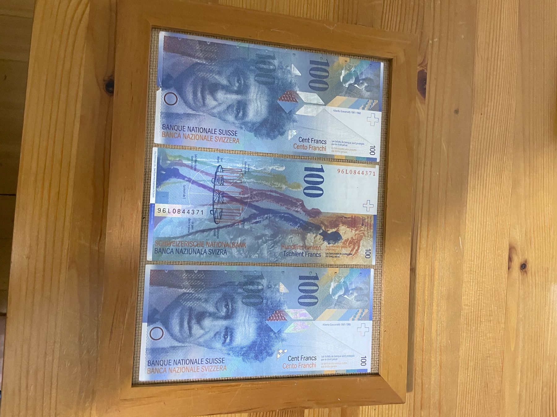 Banknoten: Echte 100te Alte Banknoten 3x – Gebraucht aus Seuzach von Wolf936 5