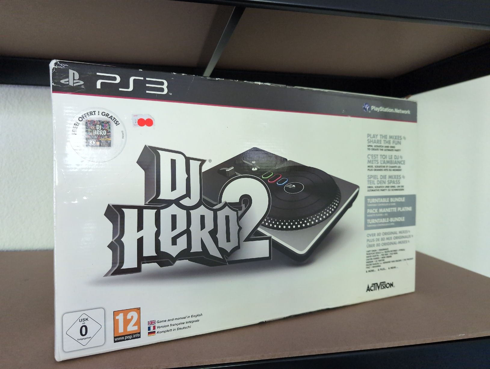 Sony Spiele: PS3 Jeu DJ Hero 2 avec platine Turntable,  – Neu (gemäss Beschreibung) aus Fontainemelon von Amael01