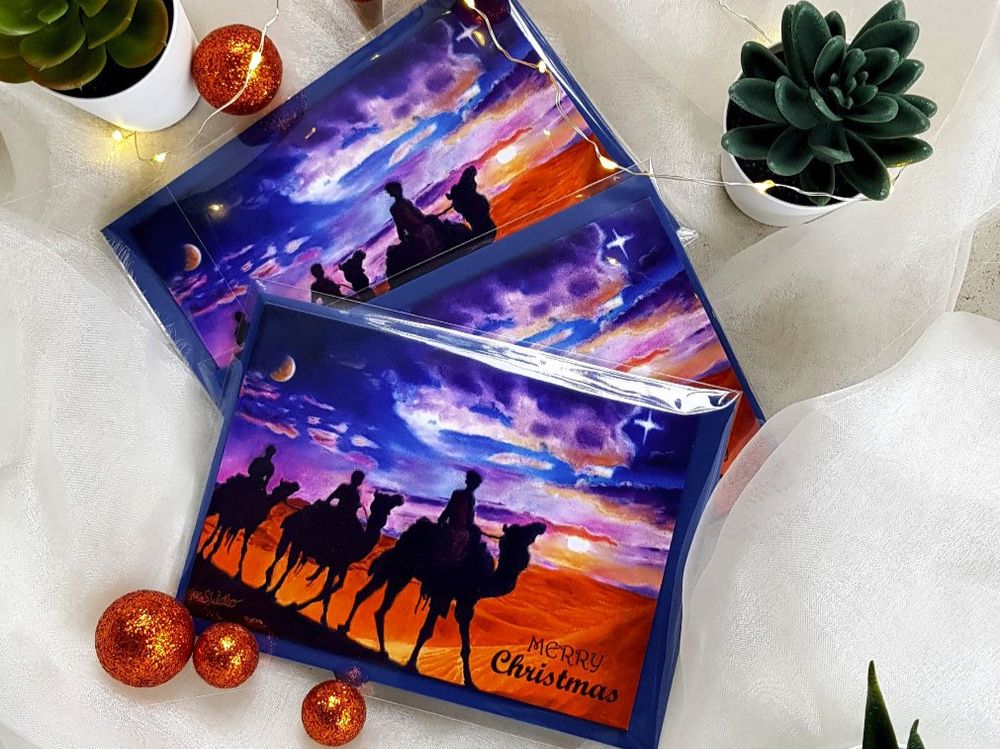 Tom Smith Weihnachtskarten – 10er Pack Mit Weihnachtsmann-Motiv, Nachhaltig & Plastikfrei, Made In UK
