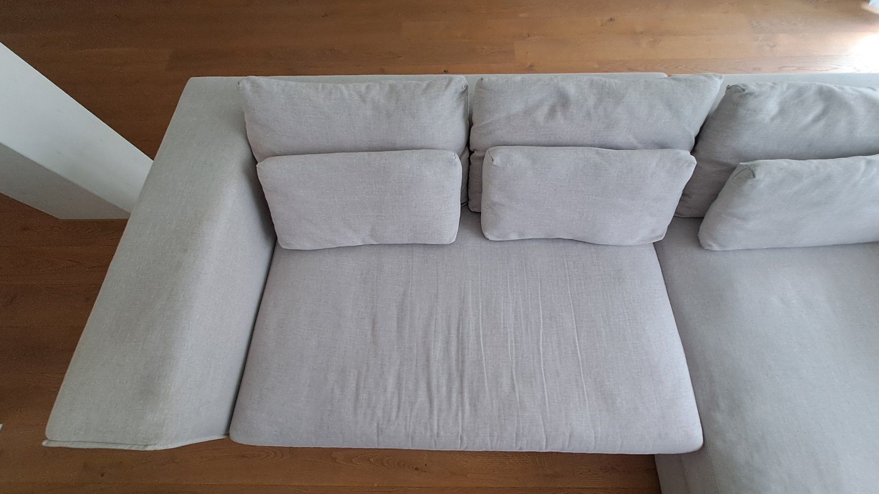 Pfister Sofas: Ecksofa hellgrau Stoff Brindisi Xora – D'occasion à Winterthur par mag_6zt2 3
