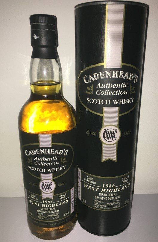 Ben Nevis Spirituosen: Ben Nevis Cadenhead’s 1986 Authentic Collection – Neu und originalverpackt aus Deitingen von Peterso