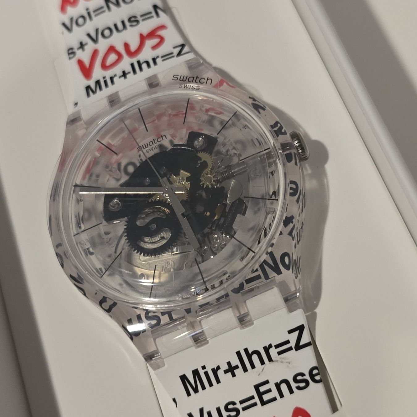 Swatch Orologi: Swatch "mir - ihr" - limitiertes Sondermodell - neu+ungetr.! – Nuovo e nell'imballaggio originale da Wilen b. Wil venduto da Picasso1234 6