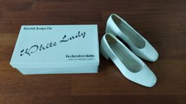 Schuhe weiss - Hochzeitsschuhe - 1 x getragen