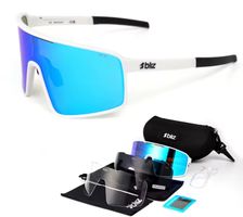 BLIZ Sportbrille Full-Set – weiss & blau – Ink