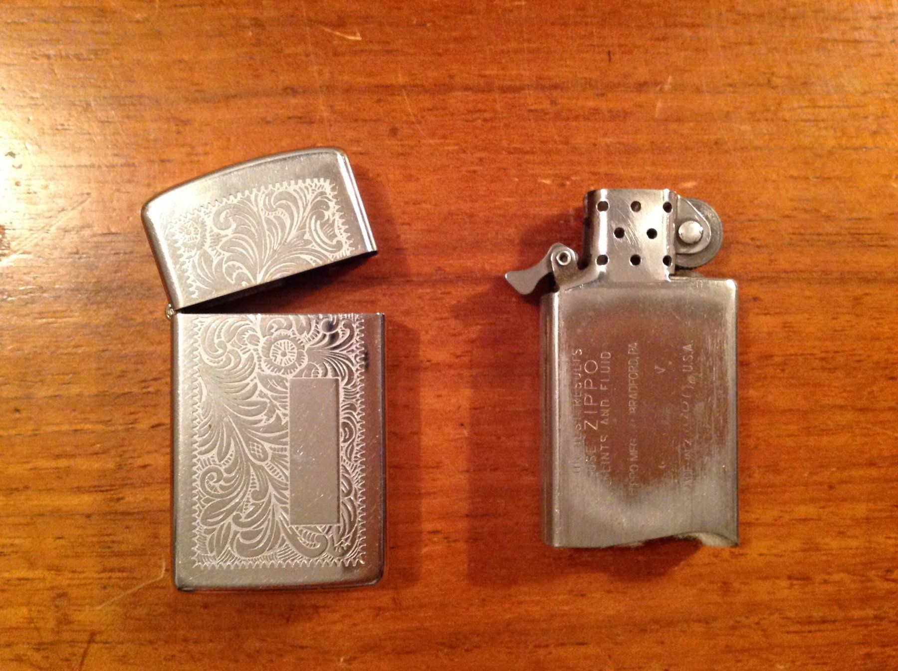 Zippo Briquets: Zippo slim - E - V – D'occasion à Vuiteboeuf par broticaire 2