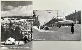 La Chaux-de-Fonds 2 cartes postales - En hiver