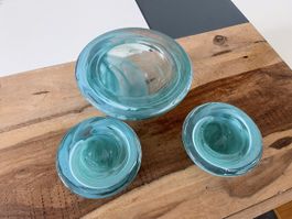 Kosta Boda Bowl and two Votive holder by Anna Ehrner