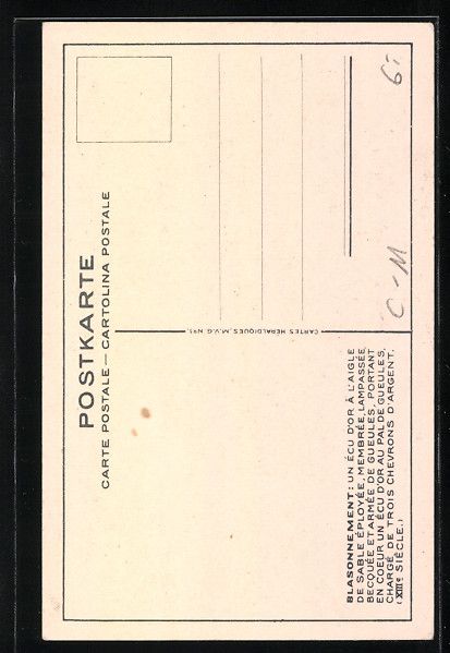 Cartoline postali: Schweiz, Wappen des Kanton Neuchatel – Usato da Berlin venduto da bartko-reher 1