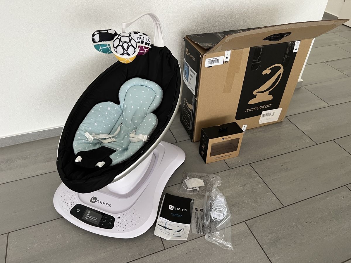 4moms Sdraiette & Sdraiette a dondolo: 4 moms | mamaRoo•4 | BLACK CLASSIC – Usato da Niederrohrdorf venduto da fero90