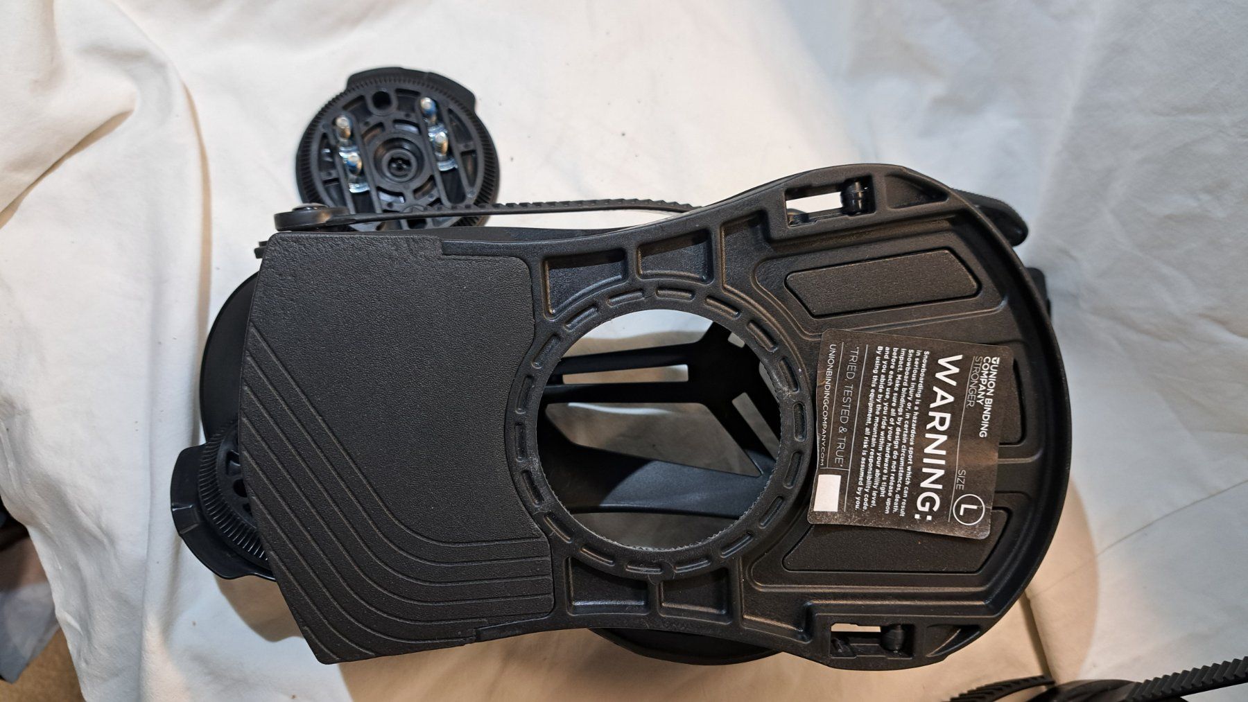 Union Attacchi: Snowboard Bindungen Union FLITE PRO BLACK L – Usato da Gwatt (Thun) venduto da Quickfresh 1