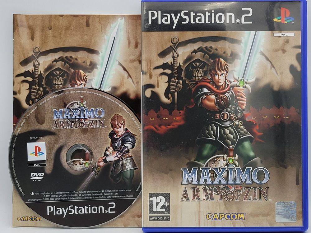 Jeu Maximo Army Of Zin PS2 PAL - Sony PlayStation 2, Sans Notice, état Correct