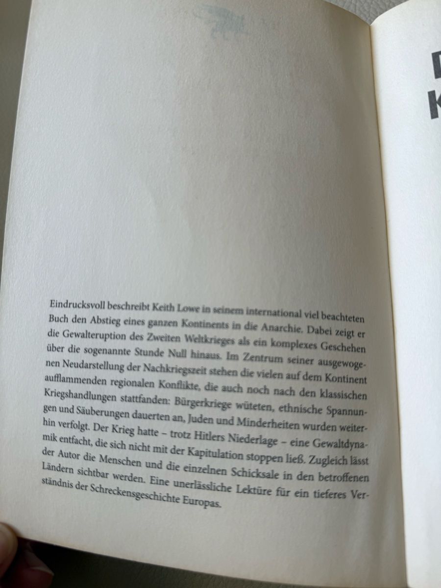 Libri: Der wilde Kontinent von Keith Lowe – Usato da Thalwil venduto da Easyprofit 3