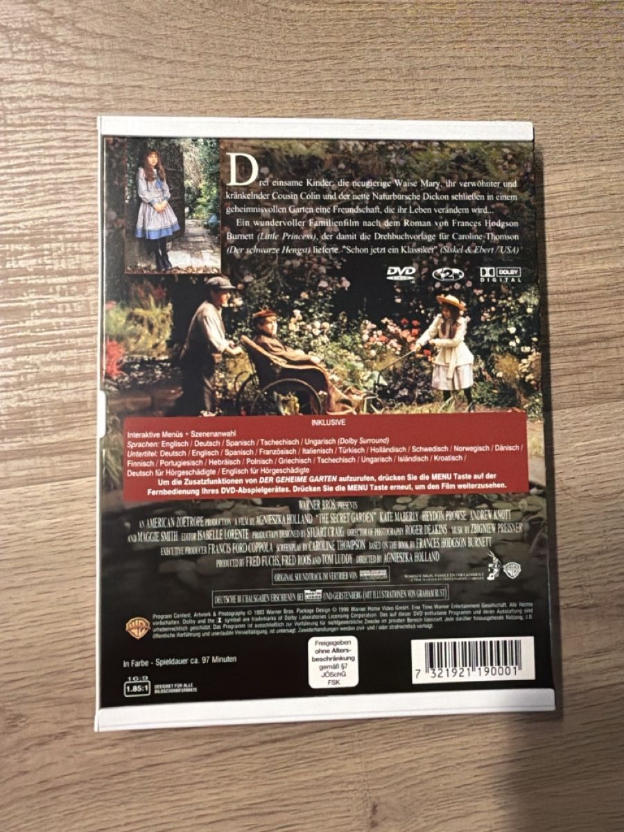 Tutti i DVDs: Der geheime Garten (1993) DVD – Usato da Hagendorn venduto da masterchieff 1