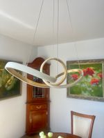 Paul Neuhaus MELINDA LED-Pendelleuchte in Weiss/Blattgold