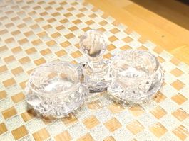 Vintage Baccarat Bleikristall Salz Pfeffer Set 70er France
