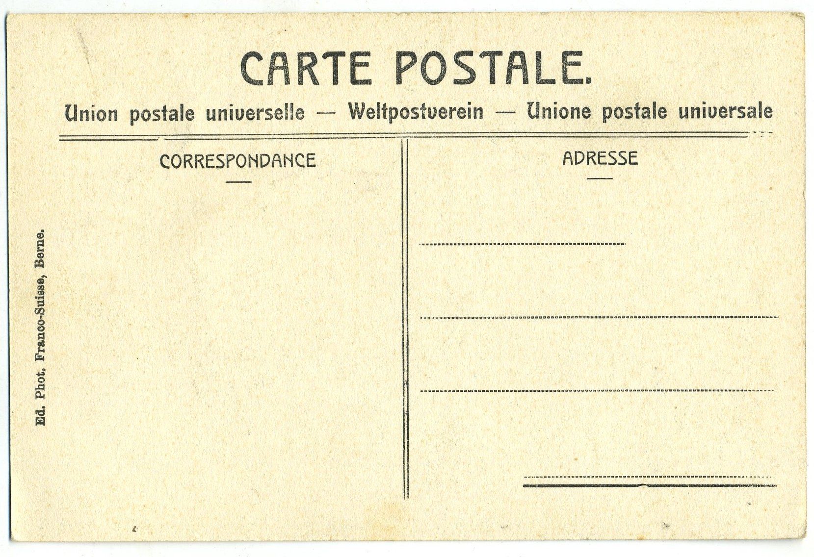 Ansichtskarten: Fribourg Hôtel des Postes – Gebraucht aus Versoix von HELVETICA_1 1