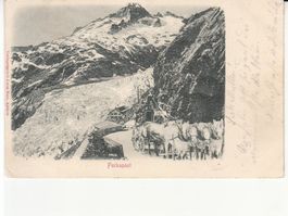 Furkapost, 1902, Reliefkarte mit ST Postpferdehalter Regli