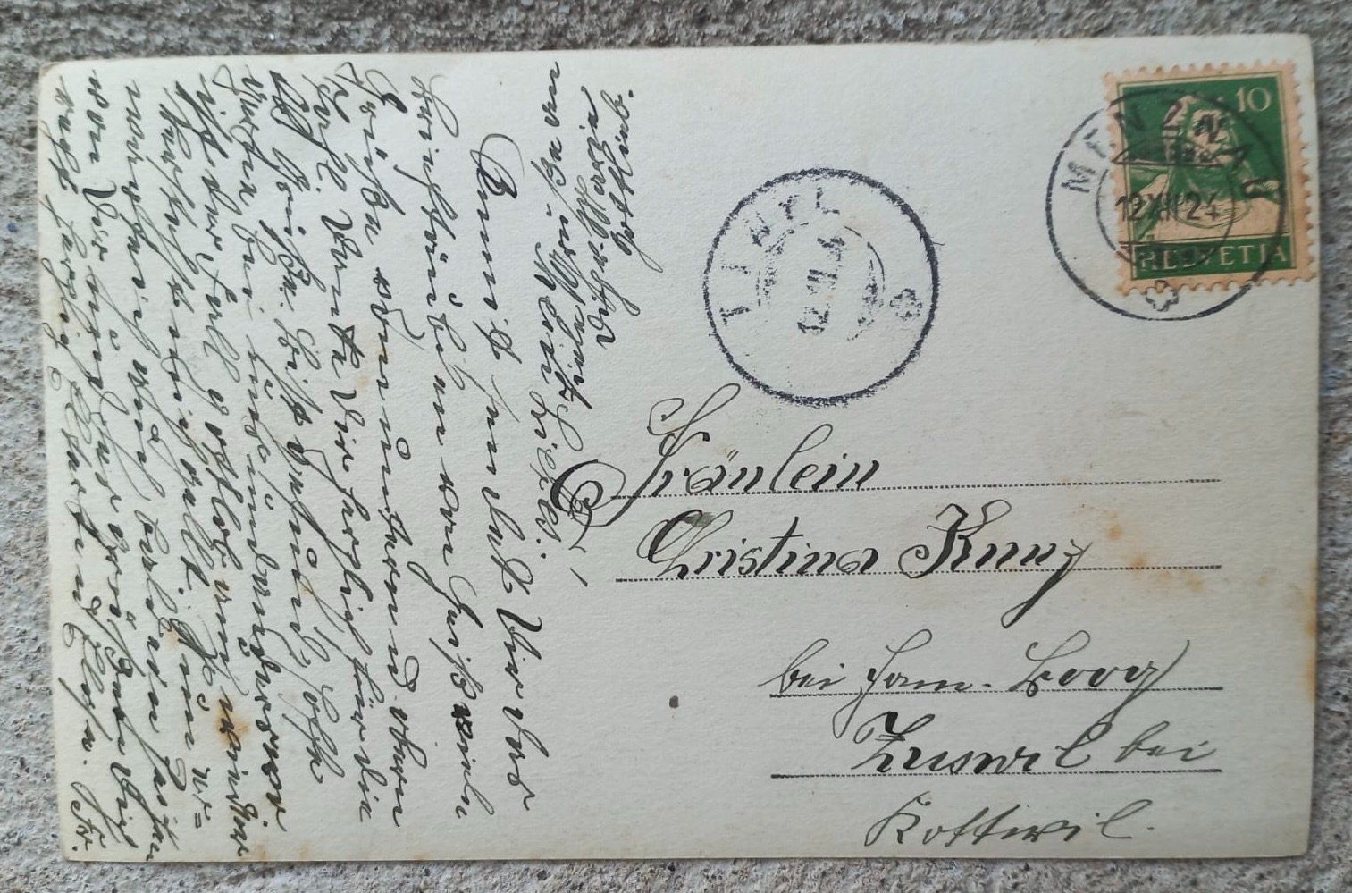 Ansichtskarten: AK Geis / Geiss 1924 – Gebraucht aus Burgdorf von glasrabe01 1