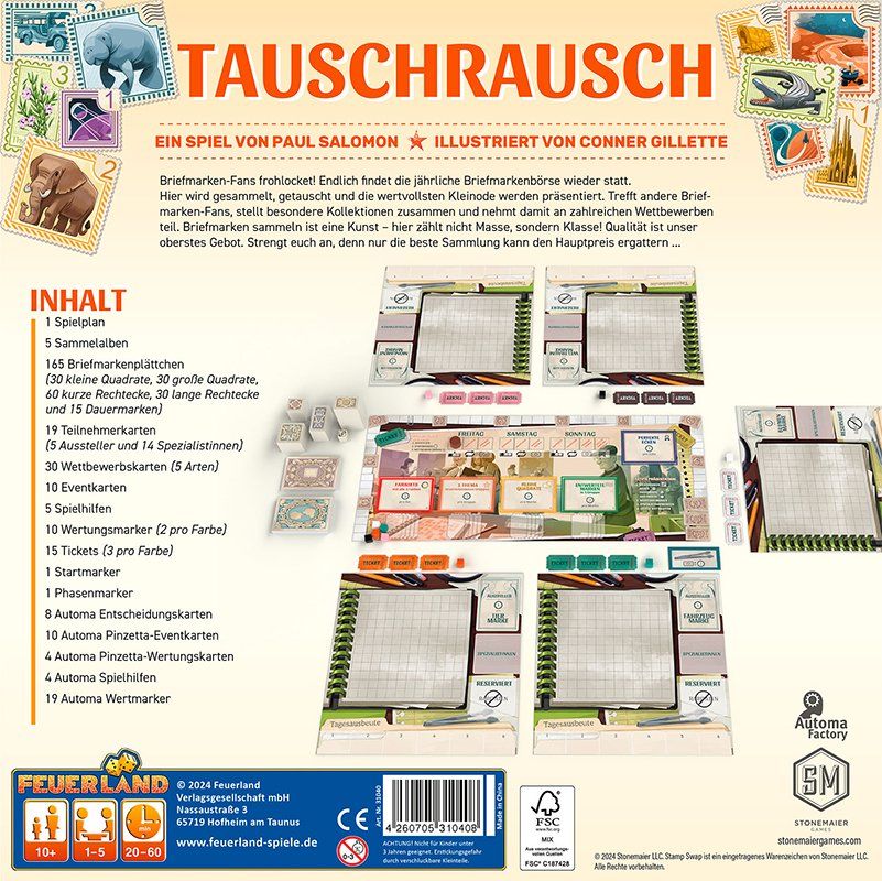 Giochi: Spiel Tauschrausch – Nuovo e nell'imballaggio originale da Uster venduto da Ludit 1