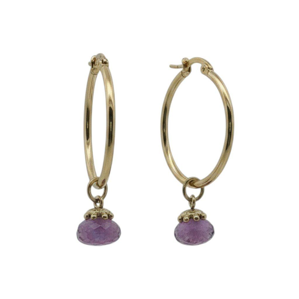 Olga Ribler Orecchini pendenti & Orecchini a lobo: Set - Basic Edelstahl Creolen 30 mm mit Charms – Nuovo (secondo la descrizione) da Luzern venduto da Schmuckoutlet 2