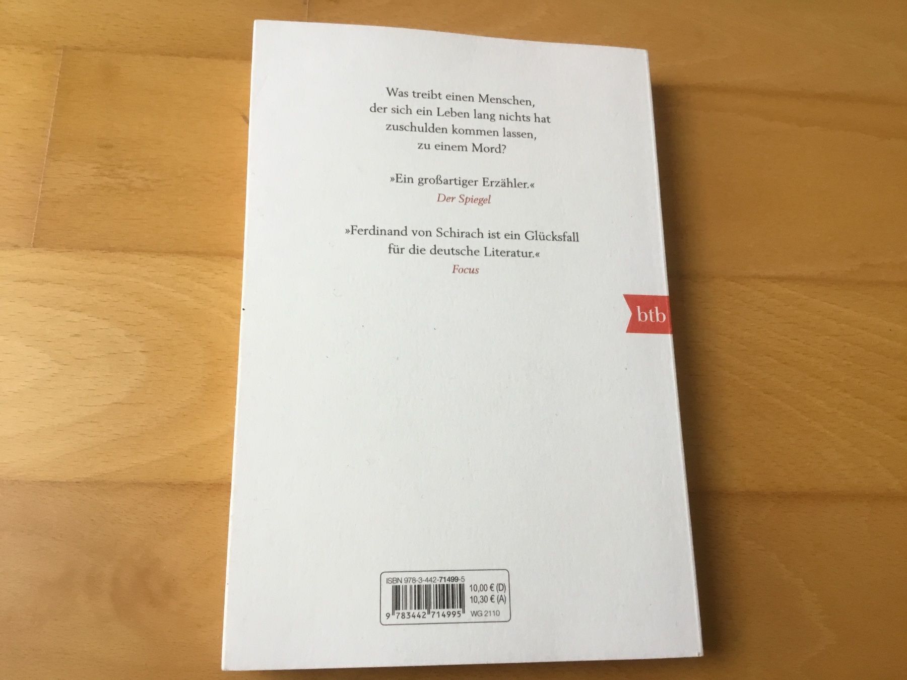 Libri: Der Fall Collini - Ferdinand von Schirach – Usato da Kerzers venduto da Georges3210 1