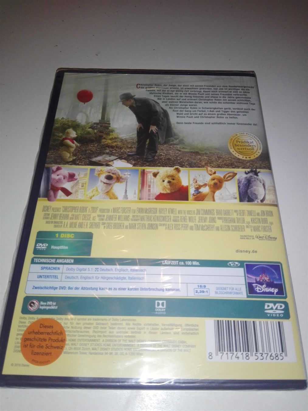 Tutti i DVDs: Christopher Robin                                    ©2018 – Usato da St. Gallen venduto da elkapone 4