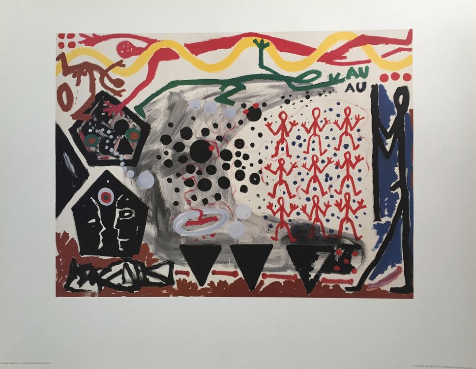 Grafica & Litografie: A.R. Penck  2 Kunstdrucke Ten X Den X Zen / Ereignis in N.Y. – Usato da Nennigkofen venduto da waltraub 5