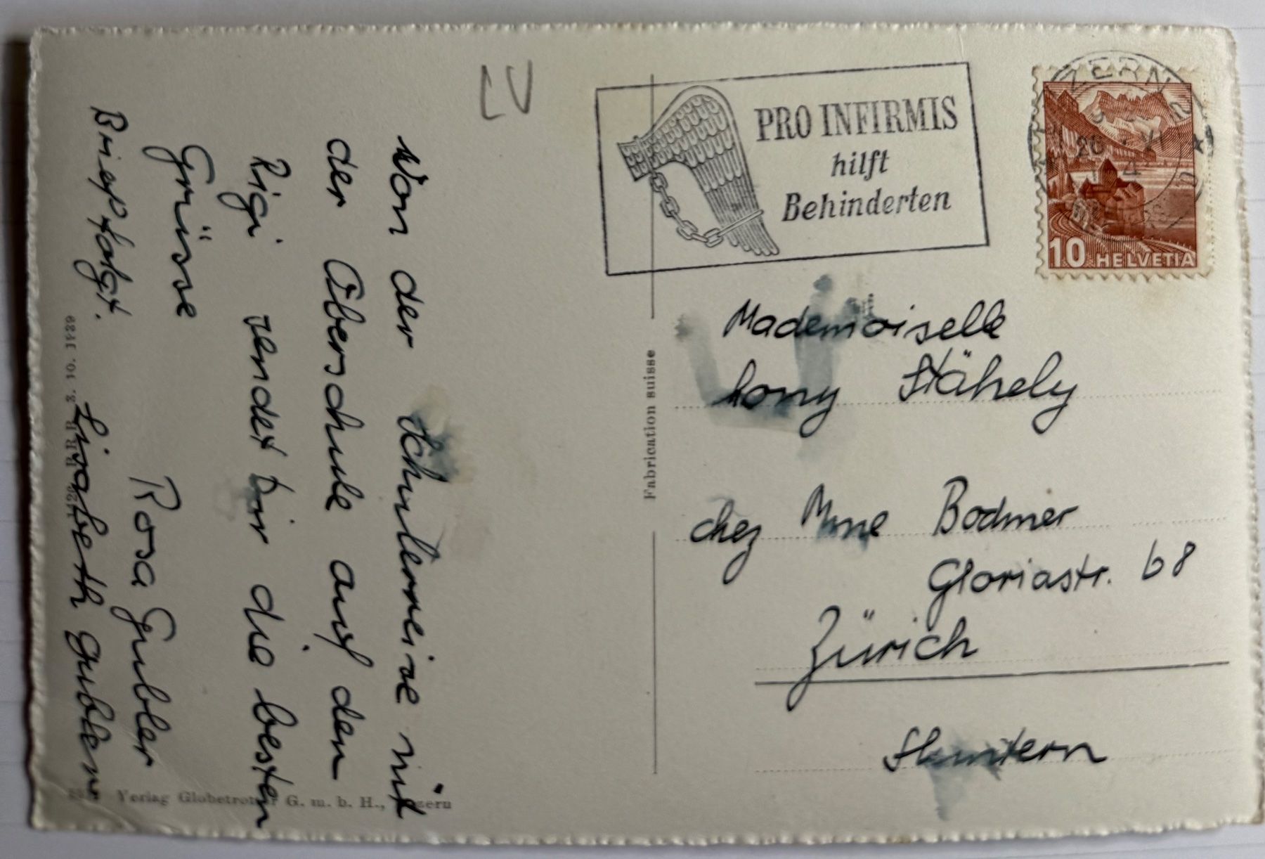 Cartoline postali: Rigi - Kulm Hotel - Alphornbläser 1943 – Usato da Lutry venduto da Ediego 1