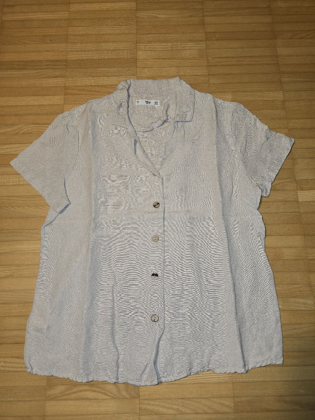 Mango Camicette: MNG Bluse, beige, Grösse XS, Kurzarm – Usato da St. Gallen venduto da A.W.128