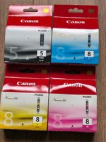 Canon Pixma Druckerpatronen PGI-5, CLI-8, 4 Farben, Neu