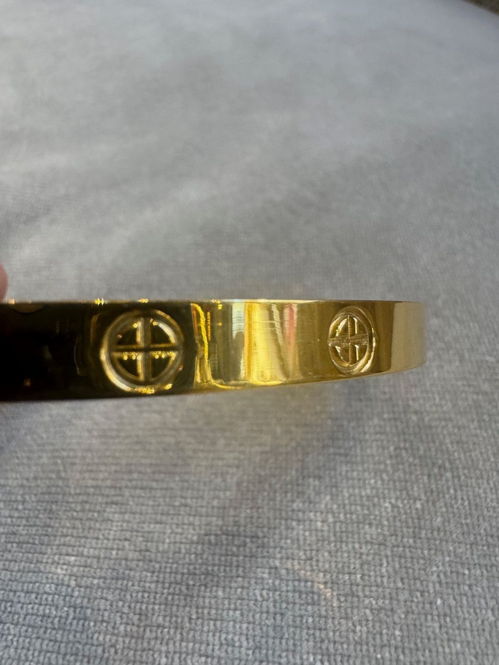 Armbänder & -reifen: Bracciale in acciaio dorato – Neu (gemäss Beschreibung) aus Porza von GioCa65 2