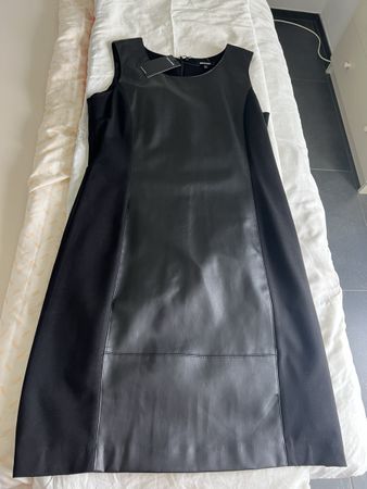 More&More Kleid, Gr. 40, schwarz, Leder-Optik, neuwertig