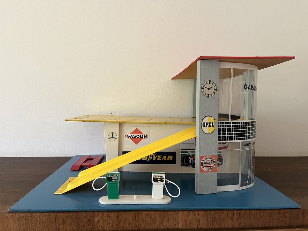 Garage Miniature NIL – Station Service Années 1960, Bon état