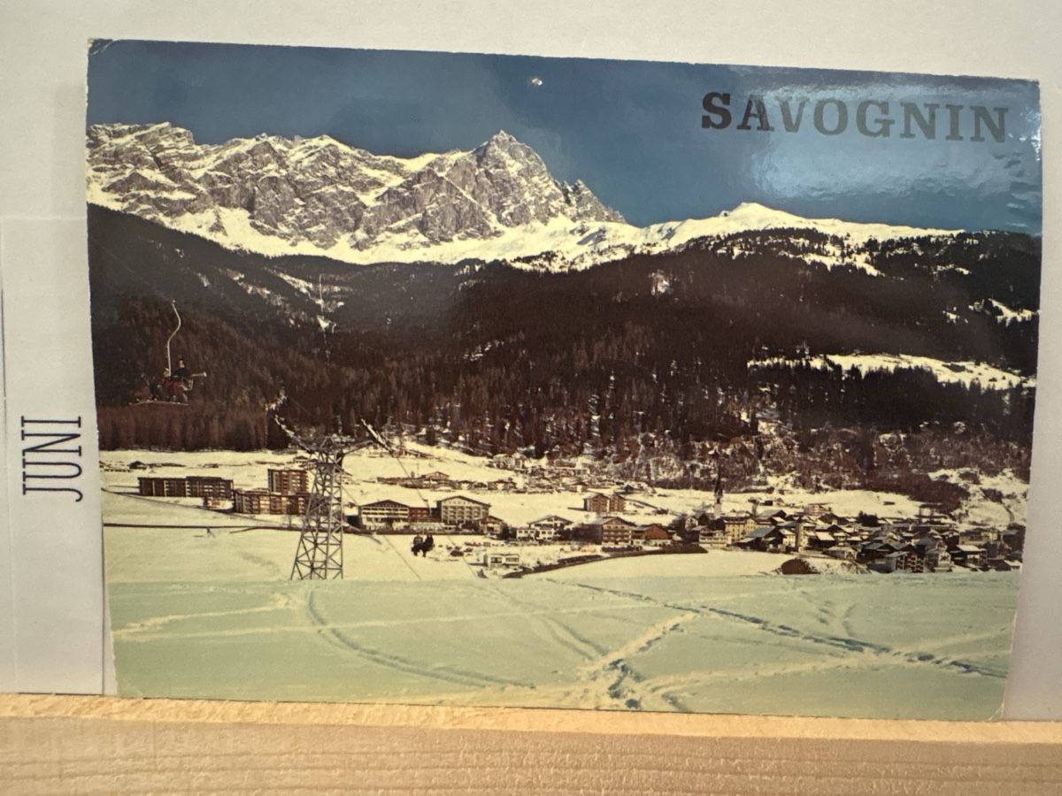 Cartoline postali: AK von Piz Mitgel / Savognin – Usato da Rümlang venduto da Kartenpost1