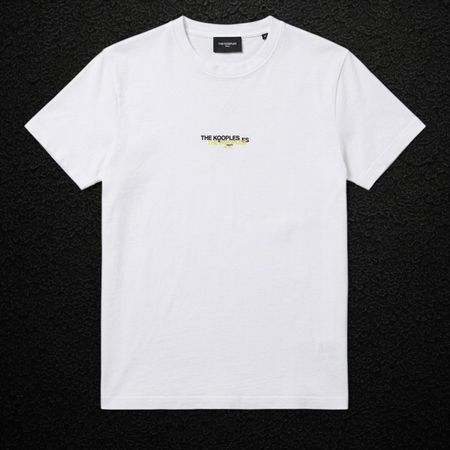 The Kooples T-shirt Blanc Logo superposé Taille S