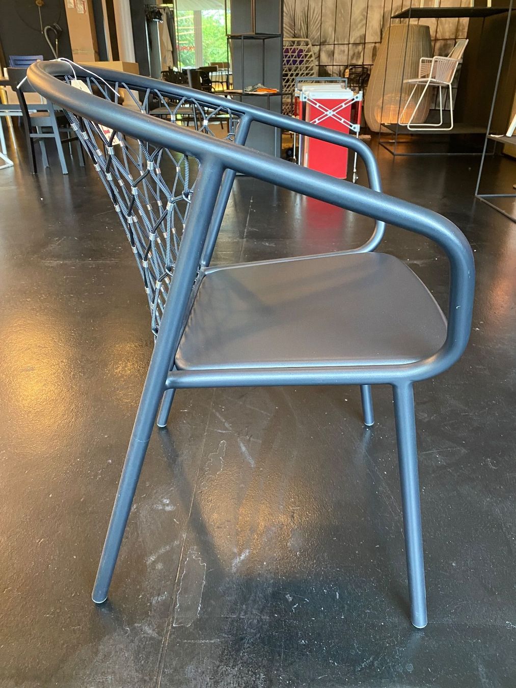Emu Sedie: 2er-Set schwarze Gartenstühle aus Aluminium – Nuovo (secondo la descrizione) da Horgen venduto da StudioSferaAG 1