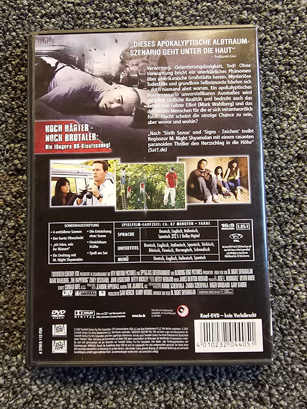Tutti i DVDs: The Happening (20474) – Usato da Ruswil venduto da jan_bxl5 1