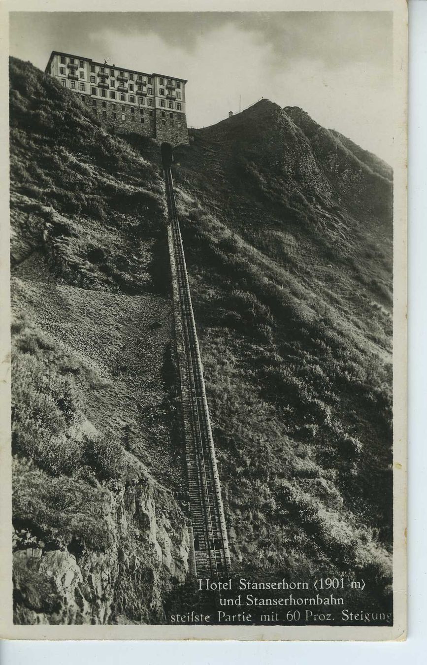 Cartoline postali: Stanserhorn - Hotel und Stanserhornbahn – Usato da Schleitheim venduto da Pmschlaate