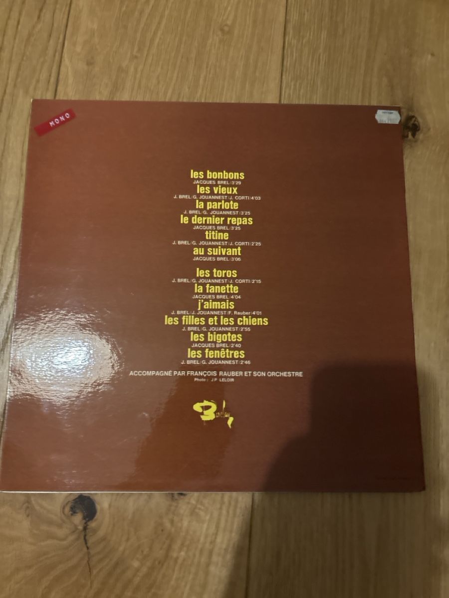 Dischi in vinile: Disque vinyle Jacques Brel, album, état acceptable – Usato da Corminboeuf venduto da Cmabillard 1