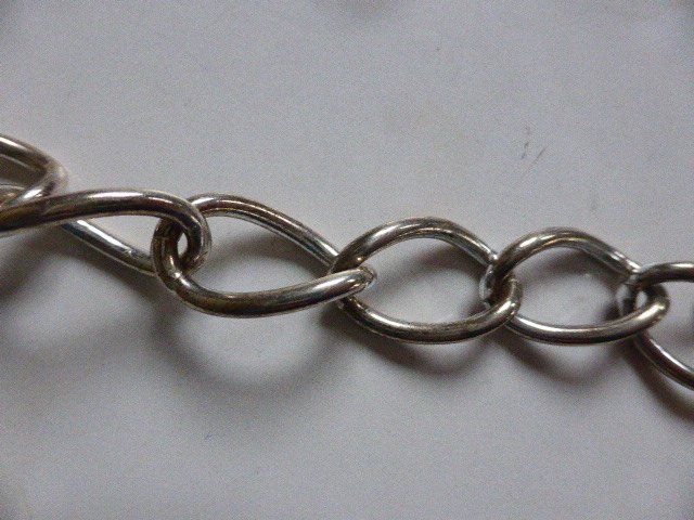 Armbänder & -reifen: Arm-Kette,massiv,10 Glieder,Silber,800 H Stempel,26 g schwer – Gebraucht aus Lausen von liesfisch 3