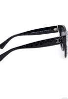 Sonnenbrille Chanel 5420-B schwarz Acetat mit Etui
