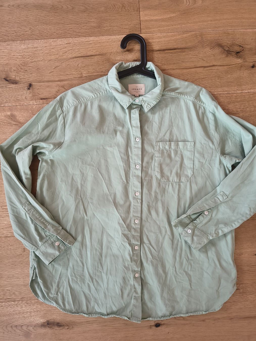 Sezane Camicette: Sézane, chemise Max vert pastel, 36 – Nuovo (secondo la descrizione) da Ependes FR venduto da vintage02 2