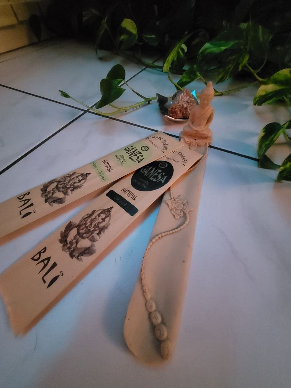 Kerzen: Räucherstäbli Halter inkl 2 Pack .GANESA – Neu (gemäss Beschreibung) aus Fislisbach von Eye-Arts