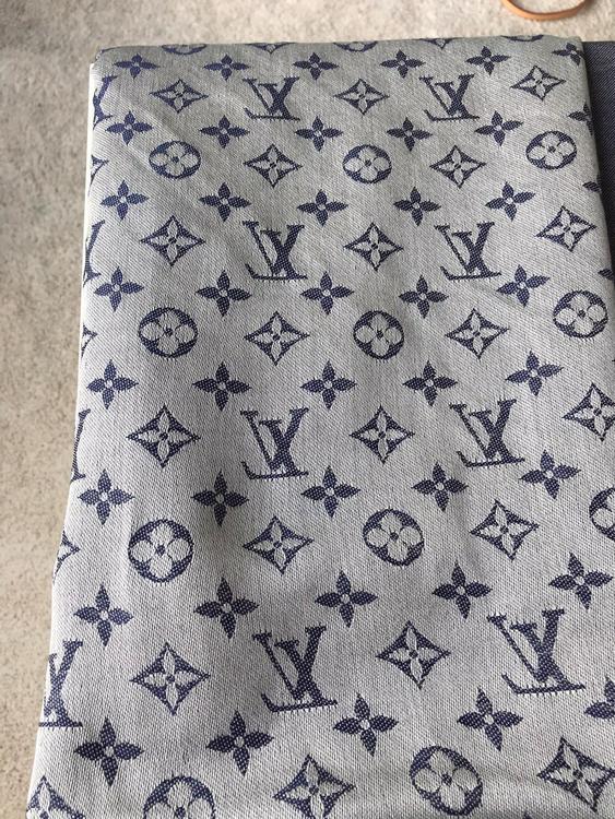 (verkauft) Louis Vuitton Schal - Denim Blau